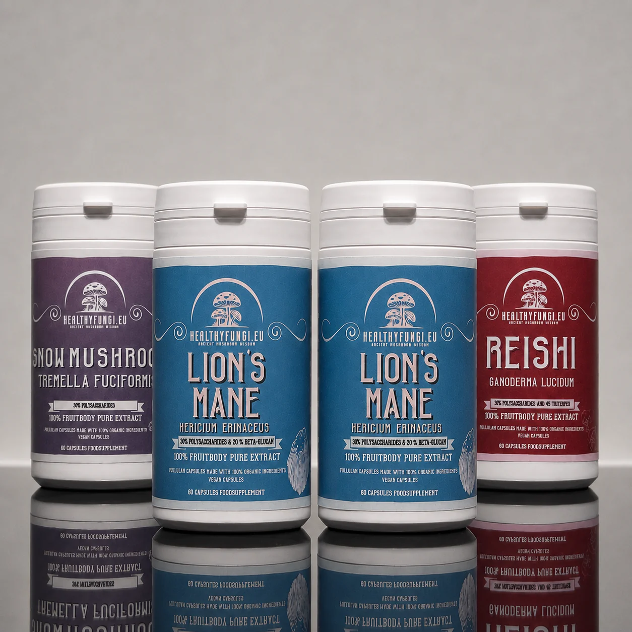 البرنامج 4 – Lion’s Mane وReishi وSnow Mushroom